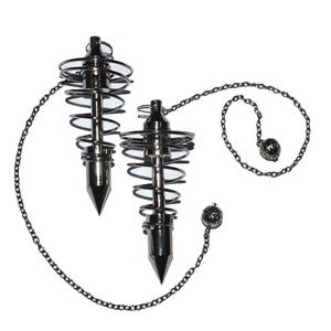 Vente en gros de pendules à sept chakras artisanaux en pierre semi-précieuse à vendre | Pendule à cage à 7 chakras pour l'artisanat de divination - Product Image 6