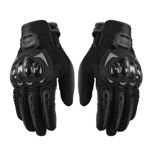 Gants de moto en cuir à doigts entiers pour gants de course d'hiver à écran tactile pour les sports de plein air et le vélo - Product Image 1