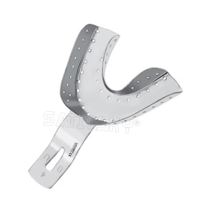 Bandeja de Impresión Mediana para Prótesis Total, 16 cm, Instrumentos Quirúrgicos Dentales de Acero Inoxidable Fabricados con AISI 420 - Product Image 3