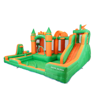 Expédition rapide, MOQ 1 pièce : Jeu de lancer d'anneaux avec mur d'escalade, coin d'activités pour tout-petits, toboggan aquatique gonflable pour tout-petits
