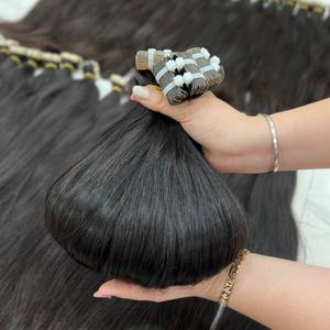 Ruban slave à donneur unique ins naturel droit/ondulé/bouclé noir et couleurs prix usine extensions de cheveux humains russes - Product Image 2