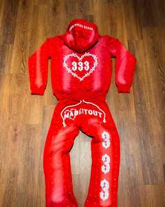 ชุดวอร์มผู้ชายแบบมีฮู้ด ลายพิมพ์ด้านหน้า ประดับคริสตัล ระบายอากาศ กันลม ผ้าฟลีซ สไตล์สตรีทแวร์ ลุคสปอร์ต 100% - Product Image 4