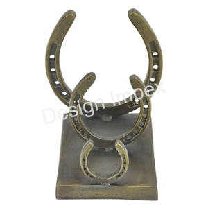 Serre-livres Antique en laiton fer à cheval et étoile en aluminium coulé fin de livre meilleure vente serre-livres équestre Style Vintage Offres Spéciales - Product Image 5