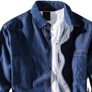 Phụ Nữ Thoáng Khí Mùa Thu Mặc Giản Dị Ăn Mặc Denim Áo Sơ Mi/Dài Tay Áo Cotton Thể Thao Ngoài Trời Denim Người Đàn Ông Áo Sơ Mi - Product Image 2