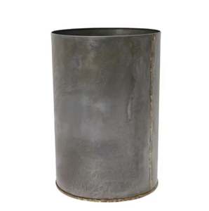 Ensemble de 3 jardinières rondes au design métallisé, plantes et pots de couleur soudés rouillés pour le jardinage, l'extérieur, l'intérieur, la maison et le jardin. - Product Image 5