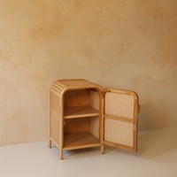 Nouvelle petite Table d'appoint moderne en rotin pour chambre à coucher