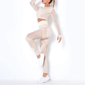 Conjuntos de Yoga para Mujer con Logotipo Personalizado de Alta Calidad, Nuevo Diseño, Transpirable, MOQ Bajo - Product Image 6