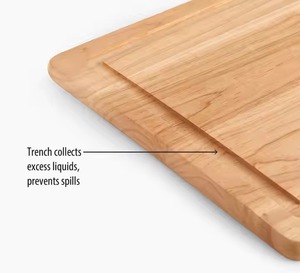Tabla de cortar de madera con resistencia natural hecha a mano, ideal para preparar alimentos en la cocina y para una preparación culinaria refinada en el hogar. - Product Image 2