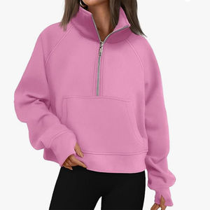 Sudadera con Capucha de Forro Polar para Mujer, de Alta Calidad, Estilo Urbano, con Cierre, Informal, con Diseño Estampado, Cuello con Logotipo Personalizado - Product Image 6