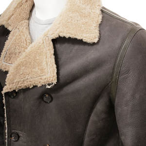 ราคาขายส่ง เสื้อแจ็คเก็ตหนังแท้สำหรับผู้ชาย สวมใส่สบาย ระบายอากาศได้ดี เหมาะสำหรับใส่เดินเล่นในเมือง แจ็คเก็ตหนังคุณภาพสูงสำหรับฤดูหนาว - Product Image 4