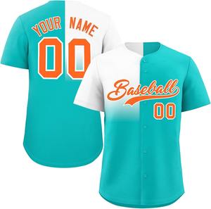 Jersey de béisbol personalizado sublimación impresa con contraste de color malla transpirable secado rápido jóvenes/adultos tamaño OEM a granel - Product Image 1