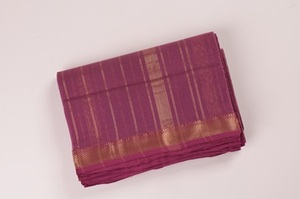 Rassta Jari Studio et Accessoires de Mode Saree 100% Coton Biologique 120g Teint Uni Modèle INF10 - Product Image 5
