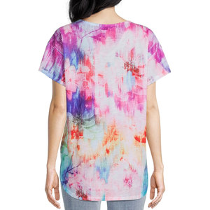Camiseta de sublimación para mujer de nuevo diseño de alta calidad, camiseta de sublimación de diseño personalizado de gran tamaño para mujer - Product Image 2