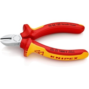 Cortadores Laterales KNIPEX de 125 mm con Empuñaduras Multicomponentes VDE, Cuchillo Multiusos - Product Image 5