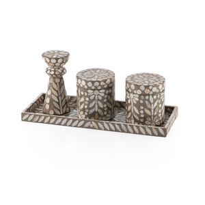 Nouveauté Plateau de service en nacre pour le Ramadan avec des pots, pièce décorative fabriquée à la main par des artisans vietnamiens - Product Image 3