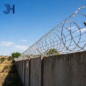 BTO-22 <span class=keywords><strong>Concertina</strong></span> - Alambre de púas de acero inoxidable galvanizado en caliente para valla de seguridad antiescalada, para paredes de prisión, personalizado - Product Image 2