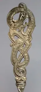 Cuillère pour bébé de haute qualité en acier inoxydable avec poignée plaquée or Cuillère de mariage de l'Inde pour les hôtels de cuisine à domicile et les fêtes - Product Image 4