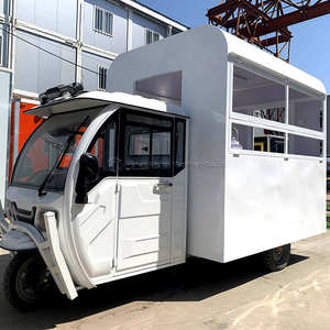 Tricycle électrique Ape Tuktuk Food Truck avec comptoir, réfrigérateur, carrosserie fermée, capacité passagers, batterie au lithium - Product Image 1