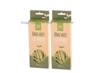 El mejor vendedor 2025 Pajitas de hierba Beber Vietnam Hecho de hierba natural 100% en Vietnam por Eco2go Vietnam Para beber - Product Image 4