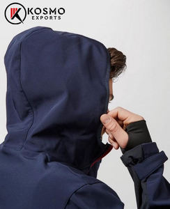 Veste Softshell légère et respirante pour hommes, hiver, pour les sports de plein air, col montant, fermeture éclair, coupe-vent, logo avant - Product Image 6