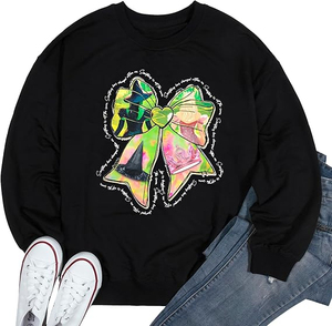 Sudadera de temporada de Halloween para mujer, sudaderas con lazos bonitos de gran tamaño, Jersey bordado de otoño, nueva moda 2025 OEM - Product Image 6