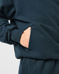 เสื้อมีฮู้ดผ้าคอตตอนผ้าฟลีซหนาทรงหลวมสำหรับผู้ชายเสื้อสไตล์สตรีทแวร์โอเวอร์ไซส์ออกแบบได้ตามต้องการ - Product Image 6