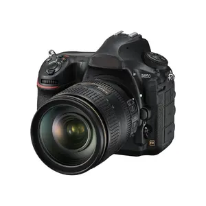 كاميرا رقمية ذات عدسة أحادية العدسة الأحادية العاكسة من المُصنع الأصلي موديل رقم D850 FX مع عدسة 24-120 ملم f/4G AF-S ED مع ملحقات إضافية احترافية كاميرا رقمية ببطاقة إس دي