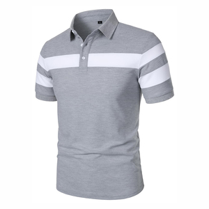 Vêtements décontractés hommes polos vente à chaud nouveau Design logo personnalisé couleur unie respirant polos respirants hommes polos - Product Image 2