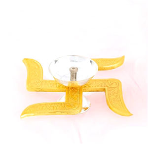 Accessoires de Puja Pot de Puja en laiton pur avec 7 tasses et cuillère Boîte de rangement en laiton naturel pour Puja - Product Image 6