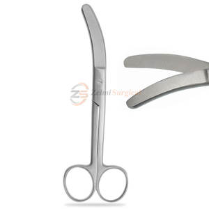 Tijeras Curvas Umbilicales Busch Profesionales Más Vendidas, Instrumentos Quirúrgicos de Acero Inoxidable ZELMI SURGICAL de Alta Calidad - Product Image 1