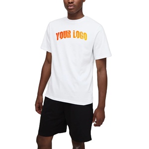 OEM ODM 100% Cotton <b>Men</b>’s 2 Piece Set Custom Logo Printed T <b>Shirt</b> and Shorts Breathable Eco Friendly Casual Outfit - Product Image 1