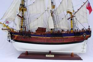 HM BARK ENDEAVOUR Modelo náutico pintado Barco/modelo de madera alto - Product Image 2