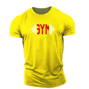 Nueva camiseta tejida para gimnasio para hombre, ropa deportiva personalizable con tela transpirable de secado rápido para fitness al aire libre - Product Image 3