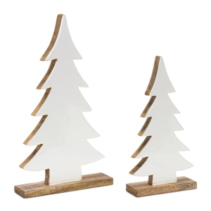 Figurine de sapin de Noël en bois massif, décoration de vacances haut de gamme pour les décorations intérieures festives, commandes OEM et en gros - Product Image 1