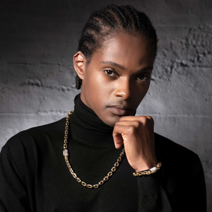 Cadena de oro amarillo de 18 quilates y pulsera de eslabones Estilo clásico para hombre Joyas de oro amarillo de 18 quilates para boda Collar de oro real Pulsera - Product Image 3