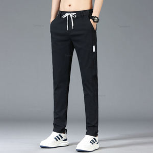 <span class=keywords><strong>Pantaloni</strong></span> Casual da uomo primavera estate alla moda sottili elasticizzati in vita stile coreano <span class=keywords><strong>pantaloni</strong></span> dritti dritti blu grigio <span class=keywords><strong>verde</strong></span> <span class=keywords><strong>kaki</strong></span> - Product Image 4