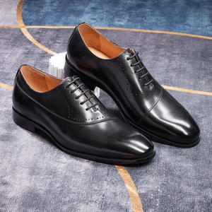 Chaussures Richelieu en cuir perforé pour hommes, élégantes et habillées, idéales pour les affaires et les cérémonies - Product Image 2