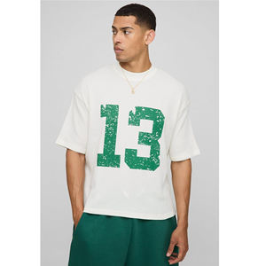 Designer Brand High Street T-shirt de luxe pour homme 100% coton lourd respirant coupe surdimensionnée - Product Image 1