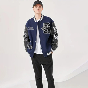 ผู้ผลิตเสื้อแจ็คเก็ต Letterman แบบกำหนดเองสำหรับวิทยาลัย รับผลิตเสื้อแจ็คเก็ต Letterman ปักลายตามสั่ง - Product Image 3