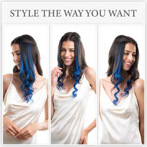 Extensions de cheveux à clipser, lot de 2, 100% cheveux humains - Product Image 3
