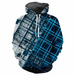 2024 Sudadera con capucha de moda para hombre estampada patrones de tartán impresión Digital Casual manga larga con capucha tela gruesa Tops - Product Image 6