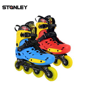 Pattini in Linea STANLEY Mini Tank Slalom per Giovani/Junior, Cuscinetti ABEC-9, Durezza Ruote 85A, Rotelle in Alluminio Regolabili - Product Image 5