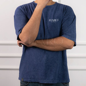 T-shirt délavé à l'acide pour homme, style streetwear moderne, tissu doux, tenue urbaine tendance, confortable pour le quotidien - Product Image 5