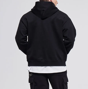 Custom <b>Men</b> Pull Over Rine-stone <b>Lined</b> 100% Cotton Hoodie Fashion Sport <b>Coat</b> Hip Hop Joggers Vintage 90s Street-wear - Product Image 3