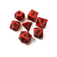 Ensemble de dés en acrylique antique de luxe, 7 pièces, pour DND RPG, jeu de dés polyédriques