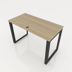 Patas de escritorio de diseño industrial 1200x600 triangulares para montaje en rodillas con uniones entrelazadas - Product Image 3