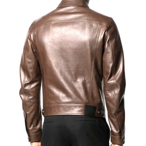 Vestes en cuir personnalisées pour hommes et femmes Vestes en cuir de style streetwear de qualité supérieure avec logo personnalisé - Product Image 5