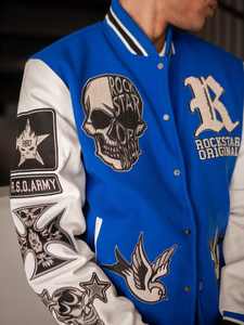 New <b>Women's</b> Single Button <b>Jacket</b> Embroidered Sherpa Patch Breathable Short Length Featuring Letter Pattern <b>Women</b> <b>Varsity</b> <b>Jacket</b> - Product Image 5