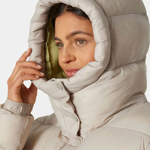 Unique Design OEM <b>Women's</b> <b>Waterproof</b> Printed Puffy <b>Parka</b> Winter Jacket Adjustable Hood Puffer Quilted Cotton Filling ODM Service - Product Image 4