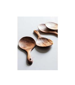 Cuillère en bois naturel, idéale pour la cuisine écologique, le service et le mélange des repas quotidiens - Product Image 1